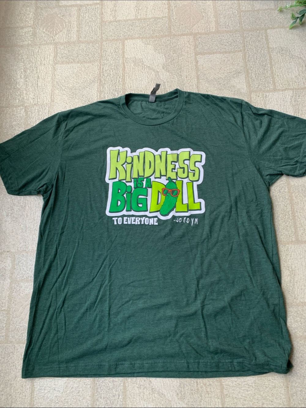 "Kindness Is A Big Deal" Graphic Tee - Dark Green